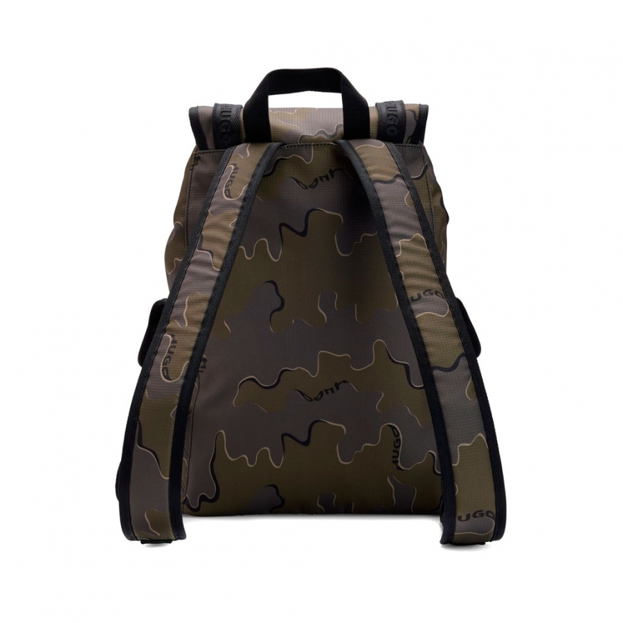 RUCKSACK MIT CAMOUFLAGE-DRUCK UND LOGO