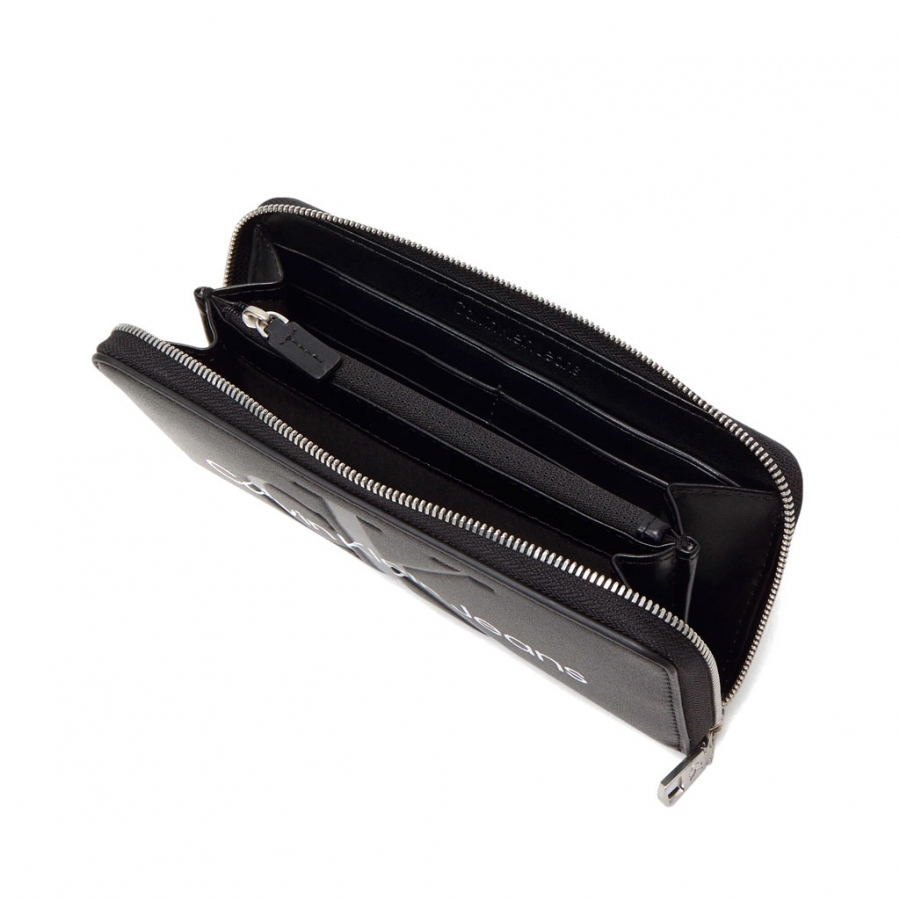WALLET WITH ZIPPER ON THE CONTOUR