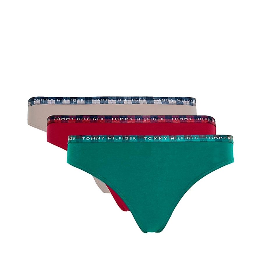 PACK OF 3 FESTIVE PANTIES WITH LOGOS