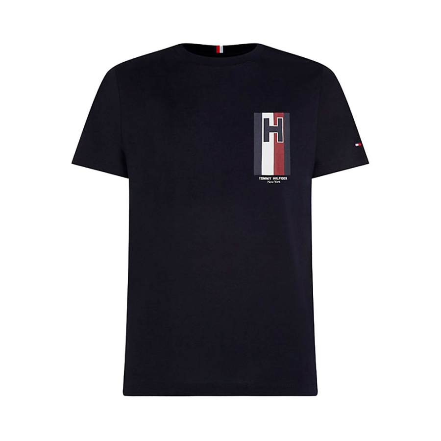 t-shirt-en-maille-slim-avec-logo