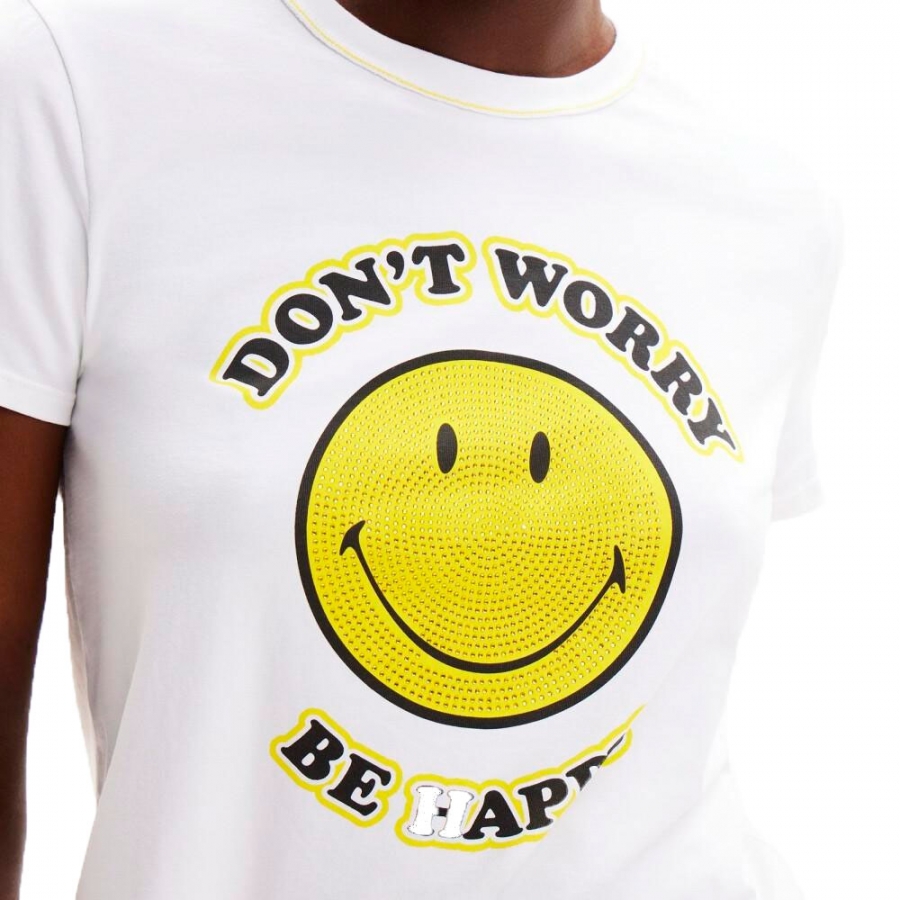 mehr-smiley-weisses-t-shirt