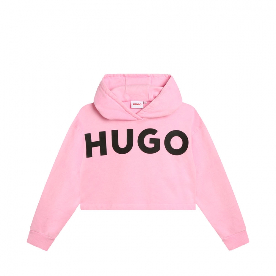 sweat-a-capuche-enfant-rose