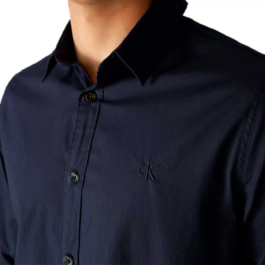 chemise-slim-stretch-ciel-de-nuit