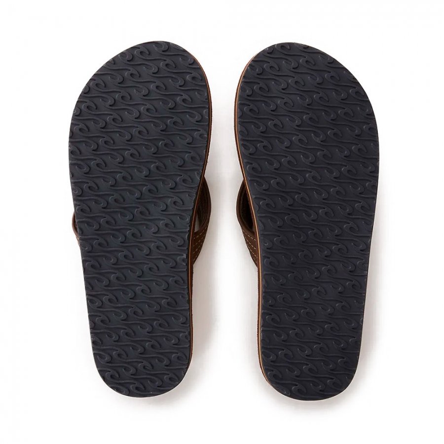 revival-leder-dunkelbraune-flip-flops