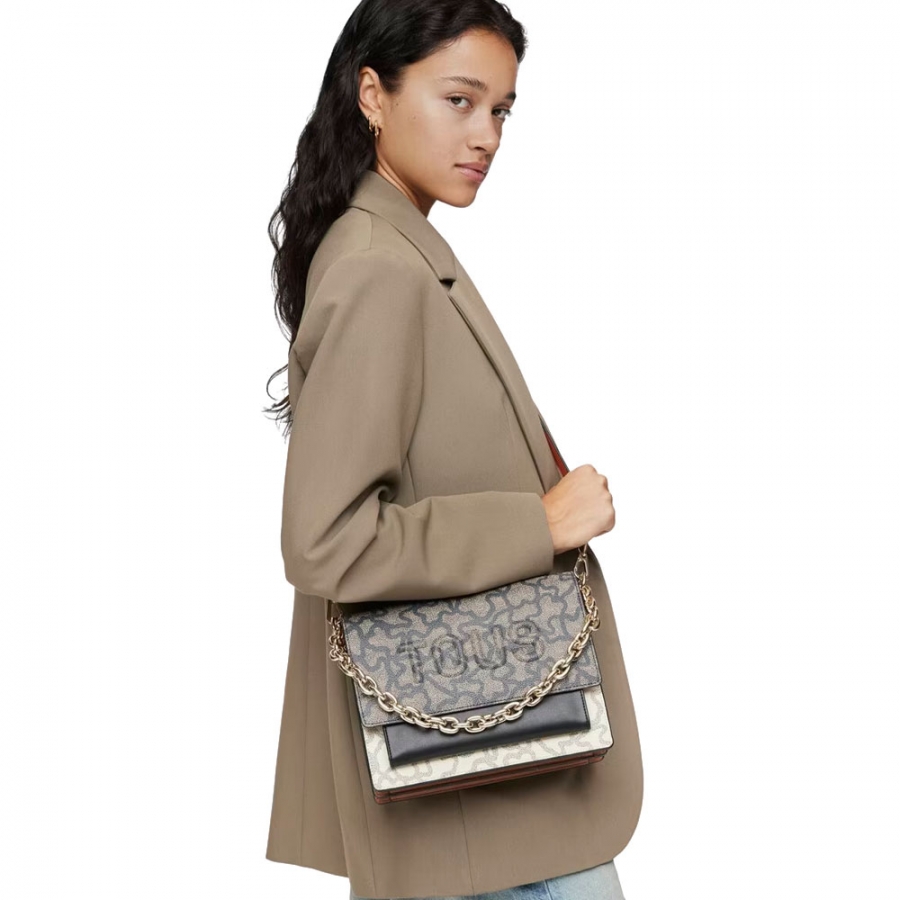 borsa-a-tracolla-kaos-icon-beige-nero