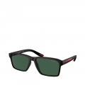 DG006U-BLACK RUBBER/DARK GREEN