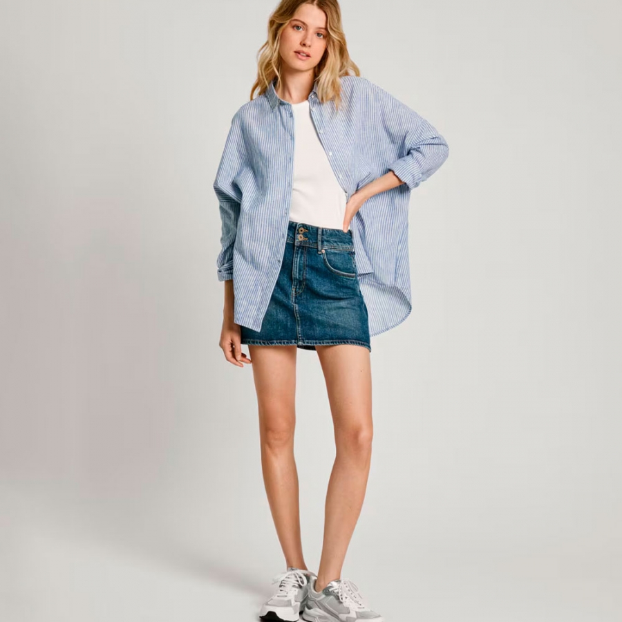 gonna-corta-in-denim-a-vita-media-dalla-vestibilita-regolare