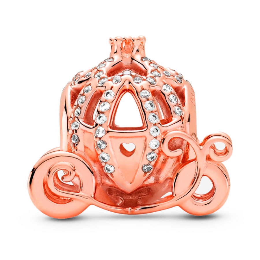 disney-x-colgante-789189c01-disney-cinderella-pumpkin-coach-14k-rose-plated-with-clear-cubic-zirconia