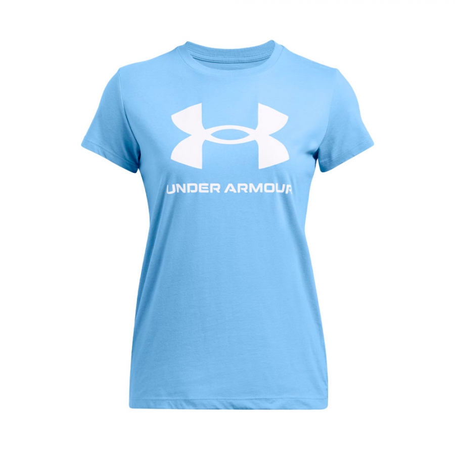 damen-ua-rival-logo-kurzarm-t-shirt