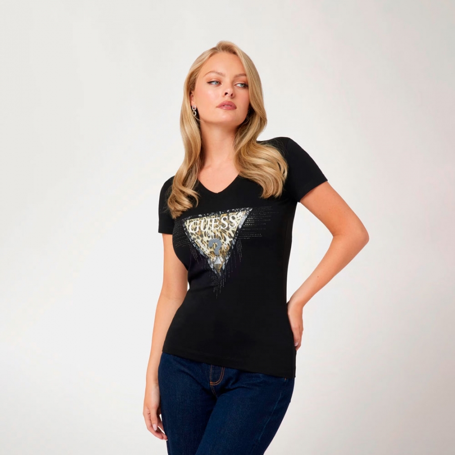 t-shirt-con-logo-triangolare-con-stampa-animalier