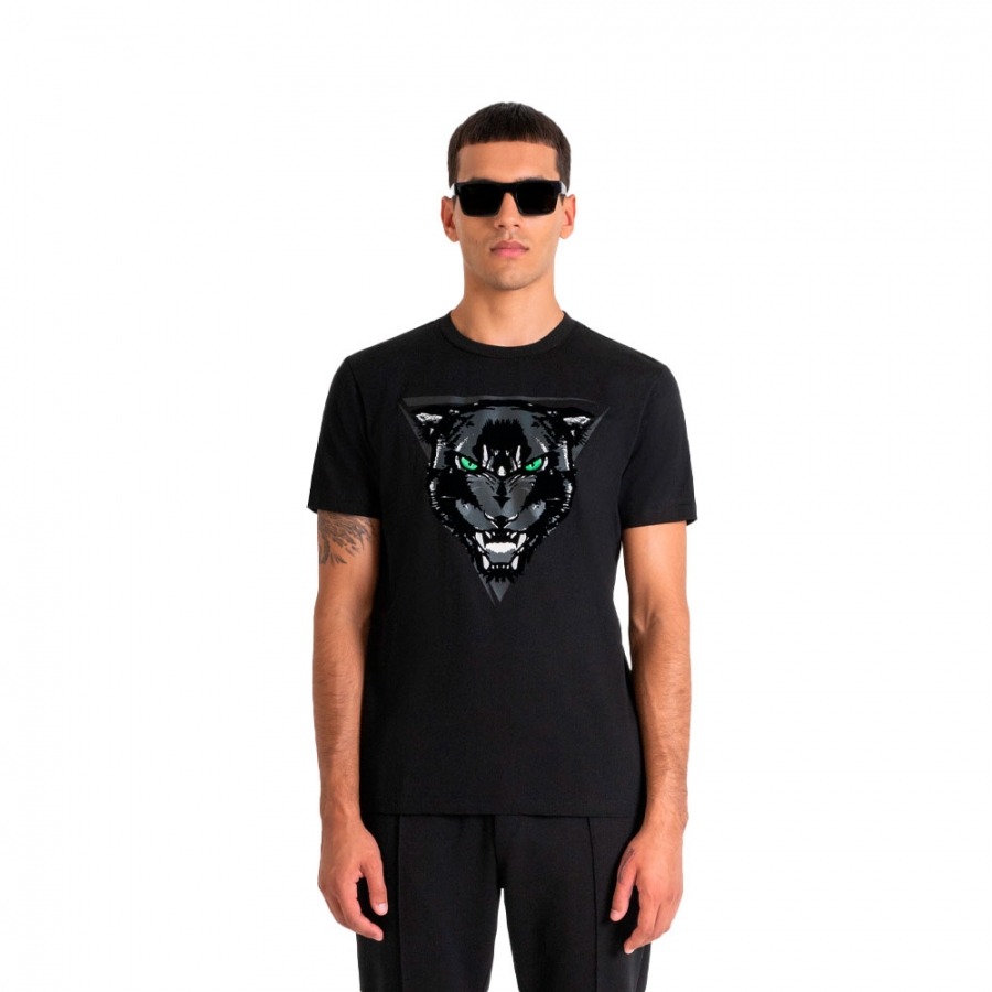 t-shirt-mit-regular-passform-und-panther-print