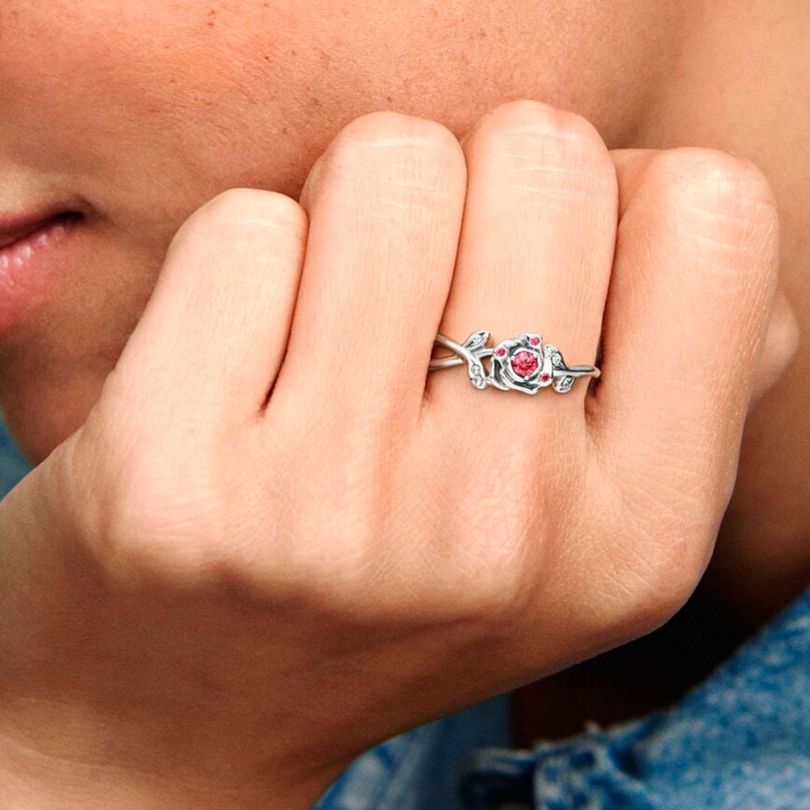 bague-rose-de-la-belle-et-la-bete-de-disney