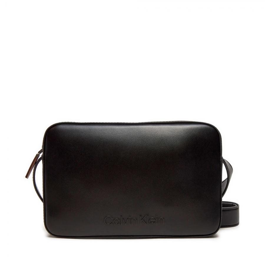 camera-logo-embossed-shoulder-bag