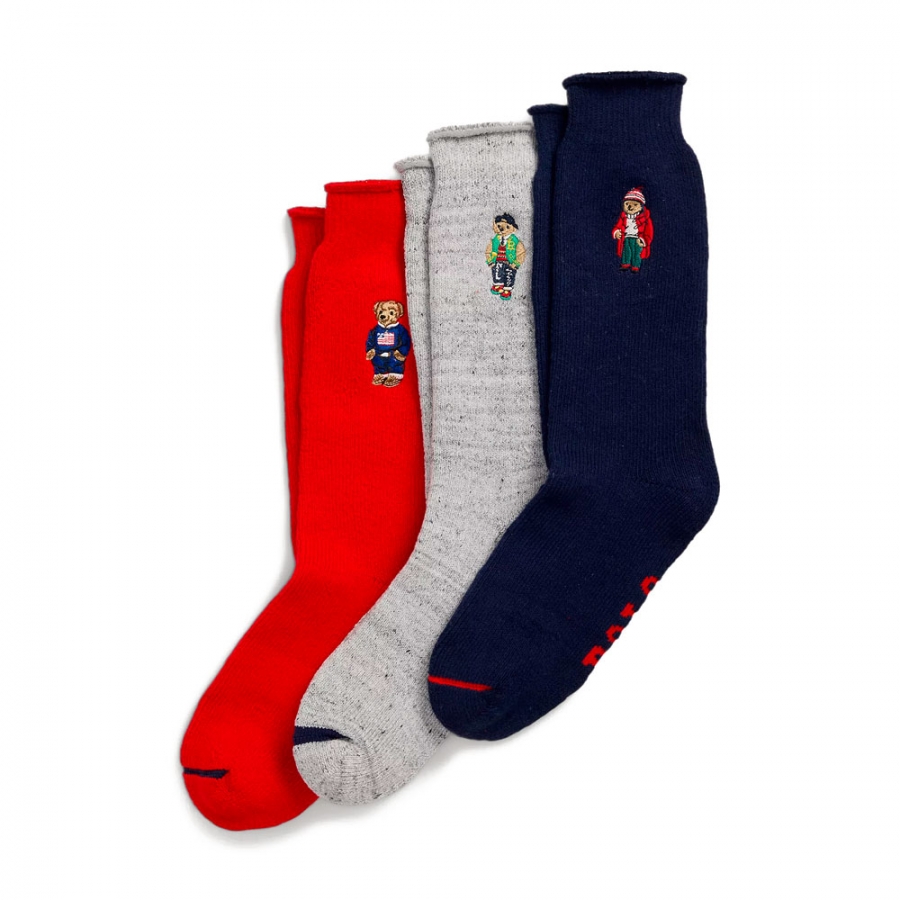 pack-de-3-calcetines-con-parte-superior-enrollable-de-polo-bear