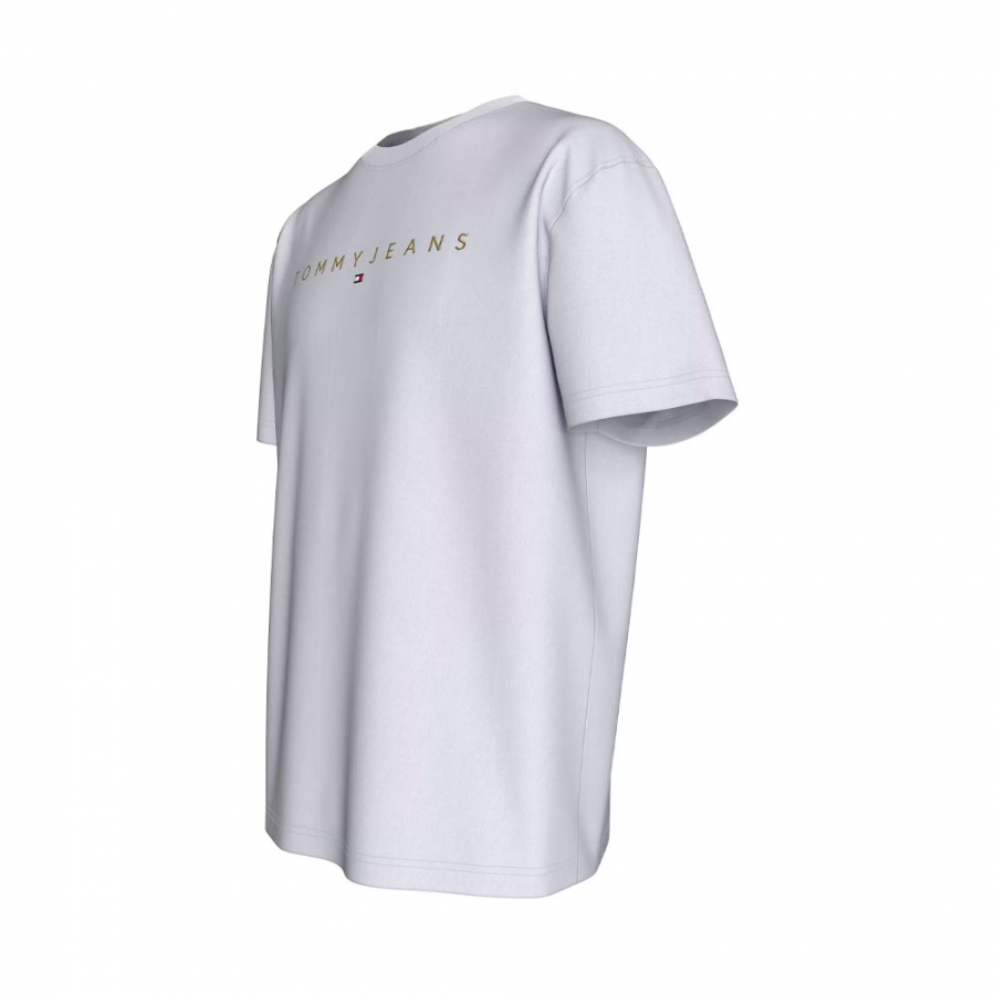 t-shirt-a-logo-lineaire-dore