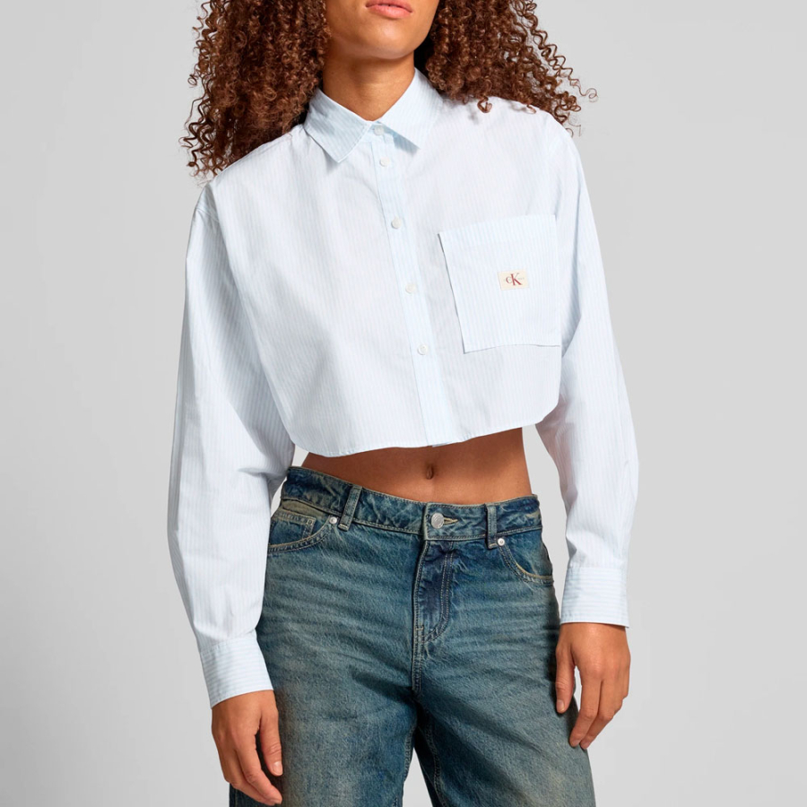 cropped-woven-shirt