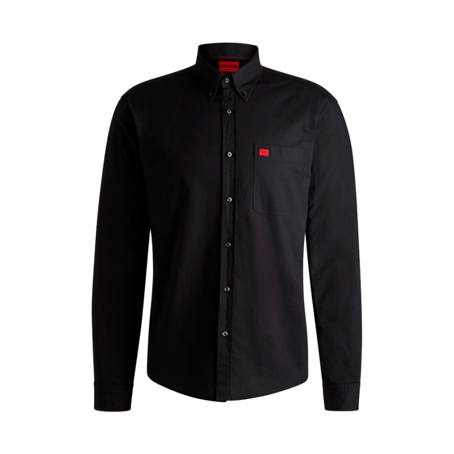 chemise-coupe-slim-en-coton-oxford-lave