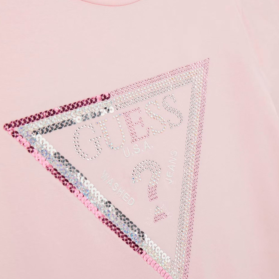 t-shirt-avec-logo-triangle-a-sequins