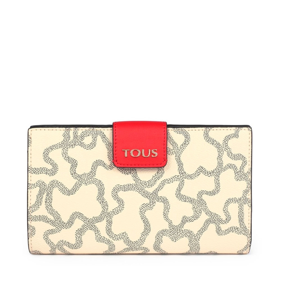 portefeuille-flat-kaos-icon-m-beige-tous-pour-femme