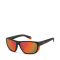 RC2-MATTE BLACK ORANGE/RED MIRROR POLARIZED