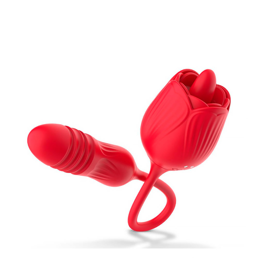 teazers-rose-vibrator-with-thrusting-dildo