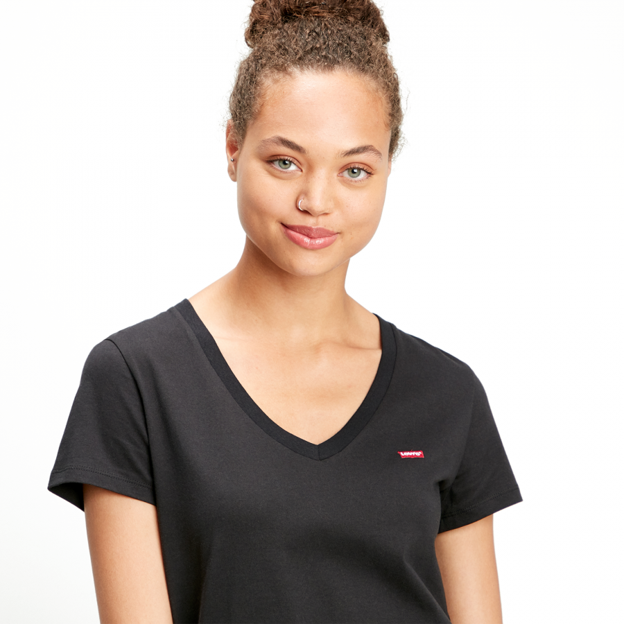 T-Shirt Levis Perfect Vneck Caviar