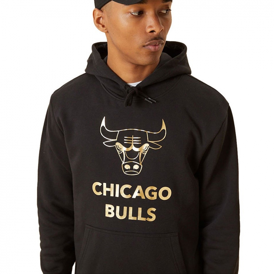 Felpa con cappuccio pullover Chicago Bulls di New Era