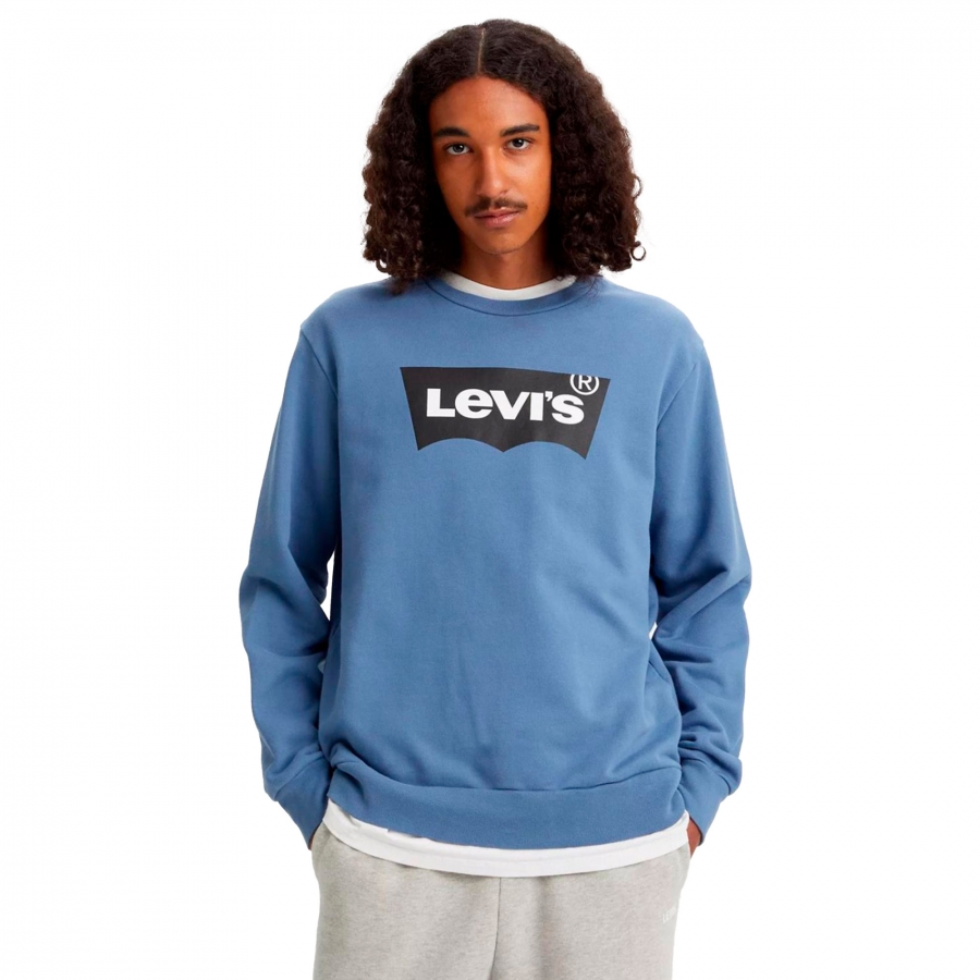 levis-grap-crew-sweatshirt-ssnl-bw-blau